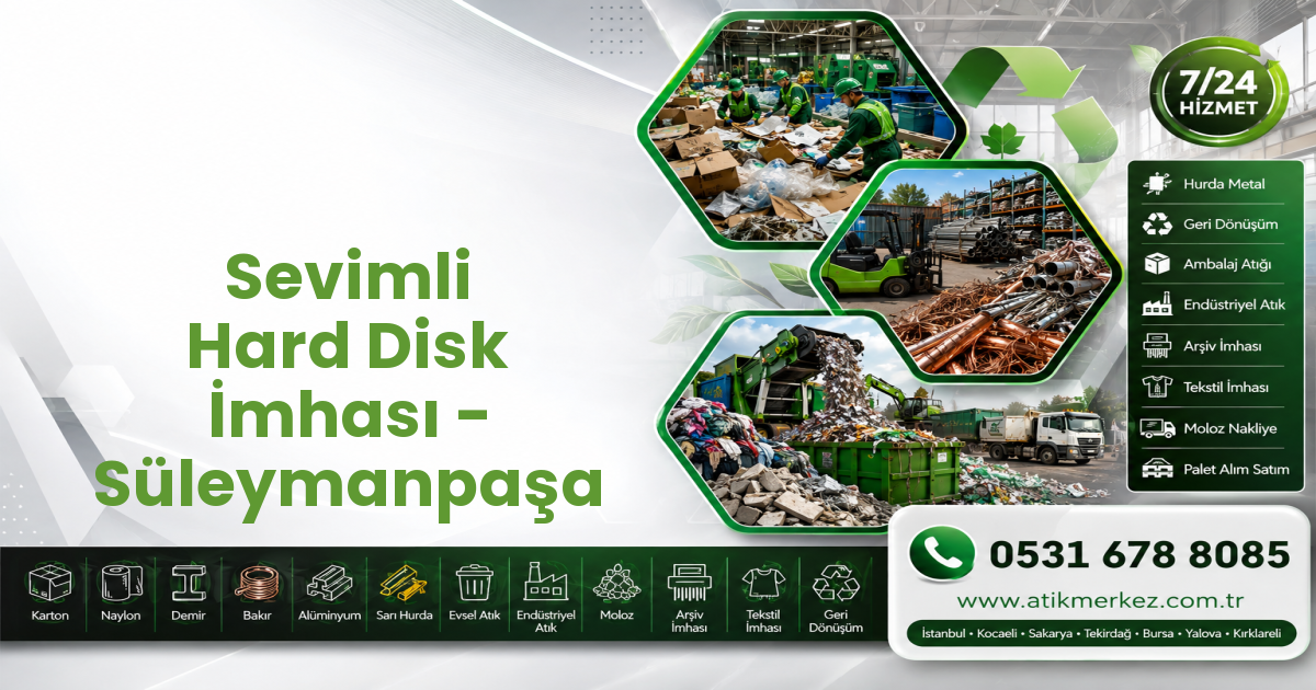 Sevimli Hard Disk İmhası - Süleymanpaşa